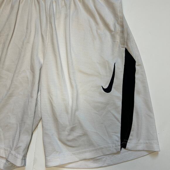 Nike Dri-FIT White and Black Shorts - Size M (10-12Y) - Picture 2 of 5